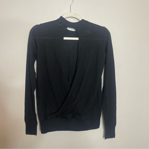 $298 Zadig & Voltaire Emma Open back Black Sweater NEW W FLAW - Picture 12 of 12